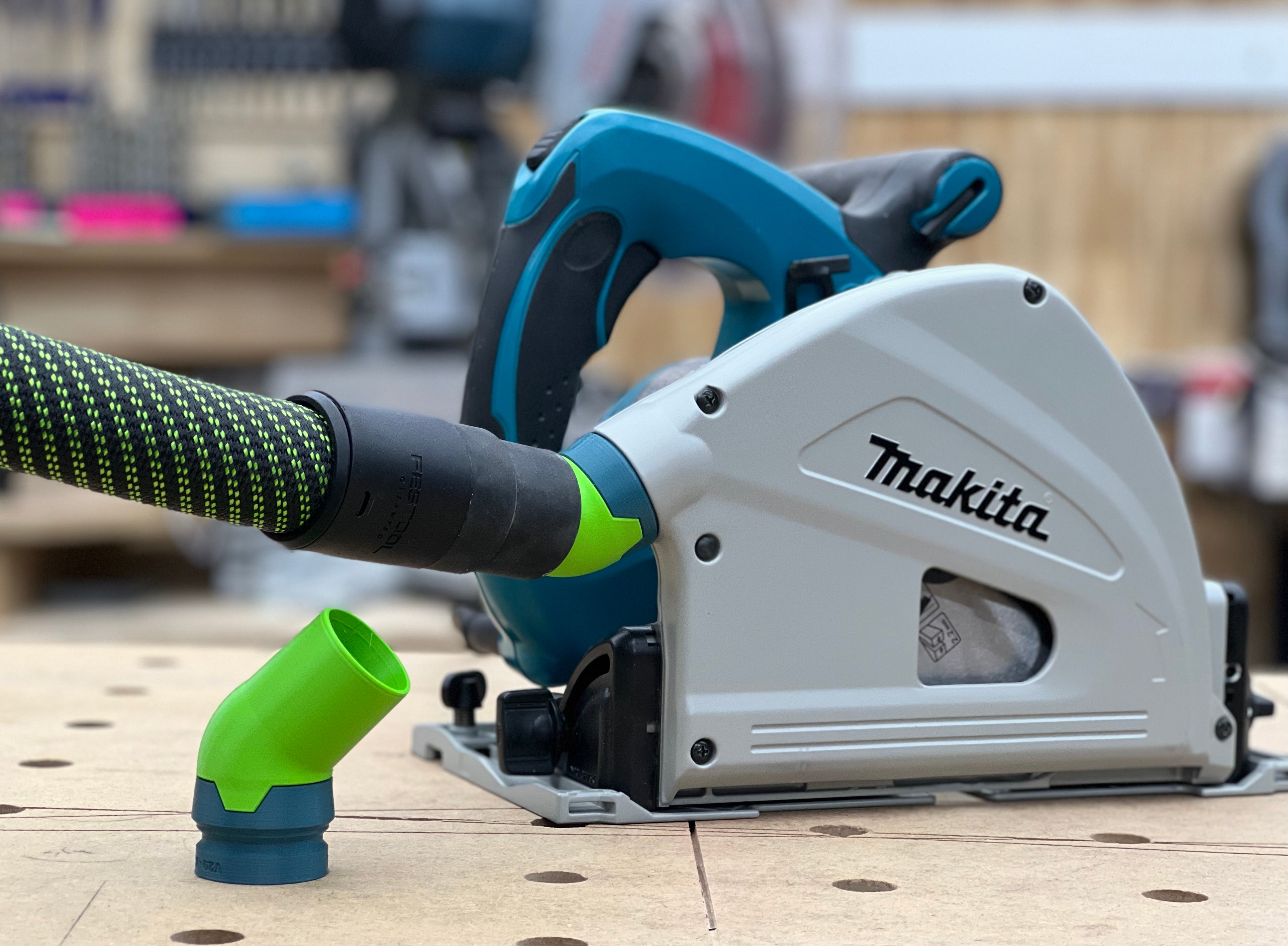 Makita track 2025 saw dust collection