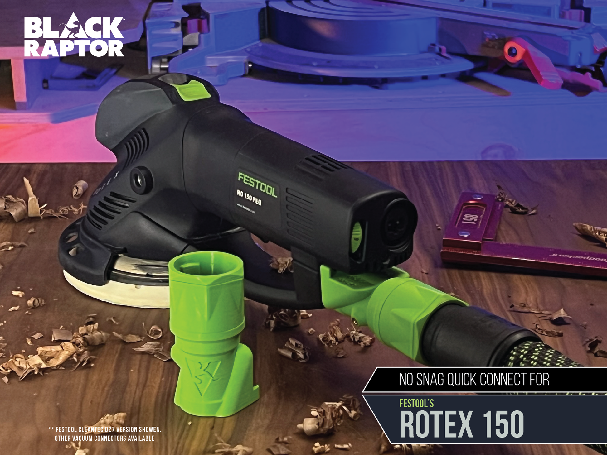 Wiskunde zelfstandig naamwoord Niet genoeg No Snag Quick Connect Dust Port Adaptor for Festool ROTEX 150 – Black  Raptor Tools