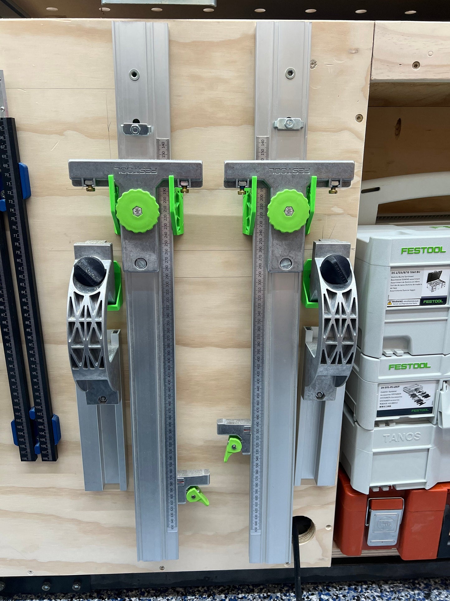 Wall Holder for  both Festool Parallel Guide and Guide Extensions